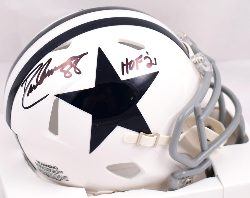 Drew Pearson Autographed Dallas Cowboys 60-63 Speed Mini Helmet w/HOF – The  Jersey Source