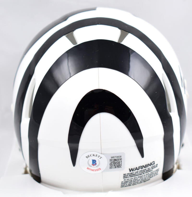 Tee Higgins Signed Cincinnati Bengals 2022 Alternate White Mini Helmet BAS