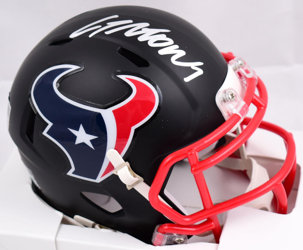 Riddell Houston Texans Flat White Alternate Revolution Speed Mini Football  Helmet