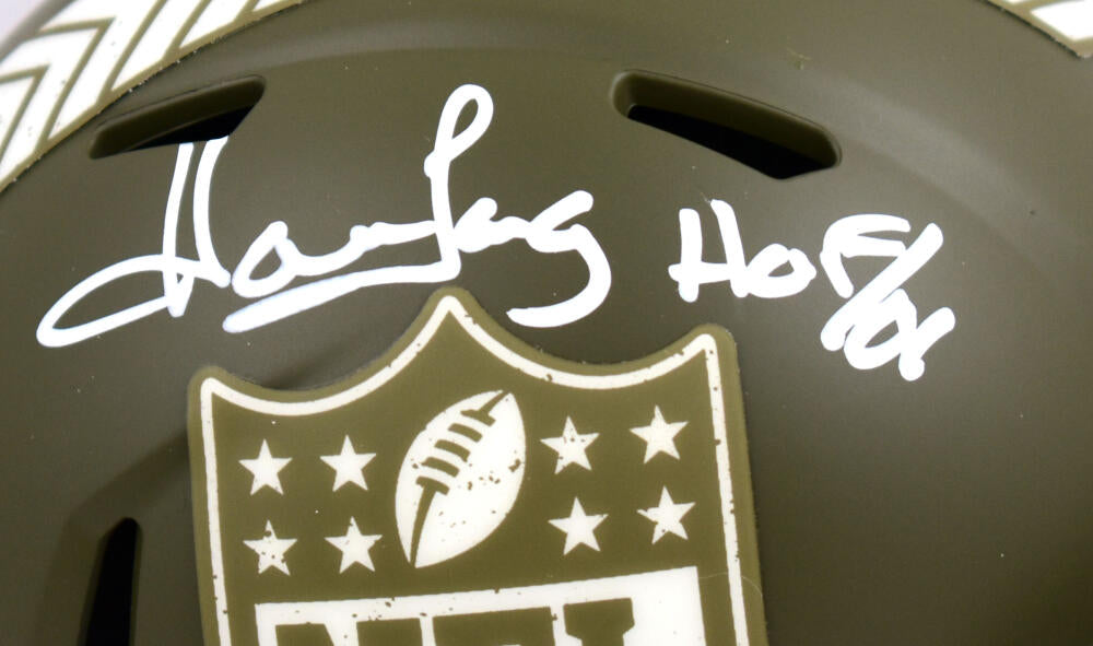 Howie Long Autographed NFL Salute to Service Speed Mini Helmet-Beckett –  The Jersey Source