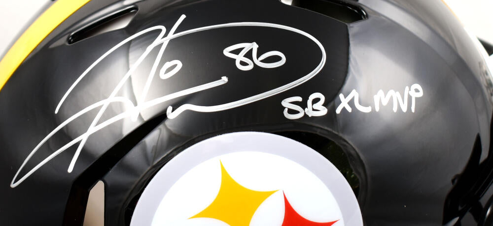 Hines Ward Autographed Pittsburgh Steelers Mini Helmet w/SB MVP- Becke –  The Jersey Source