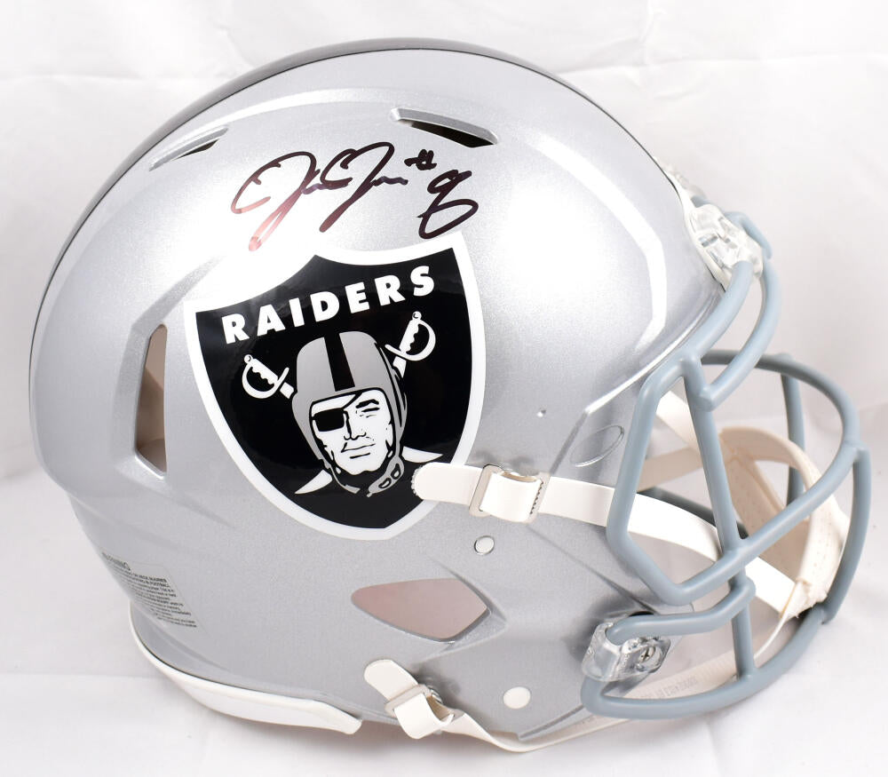 Josh Jacobs Autographed Las Vegas Raiders F/S Speed Authentic Helmet # –  The Jersey Source