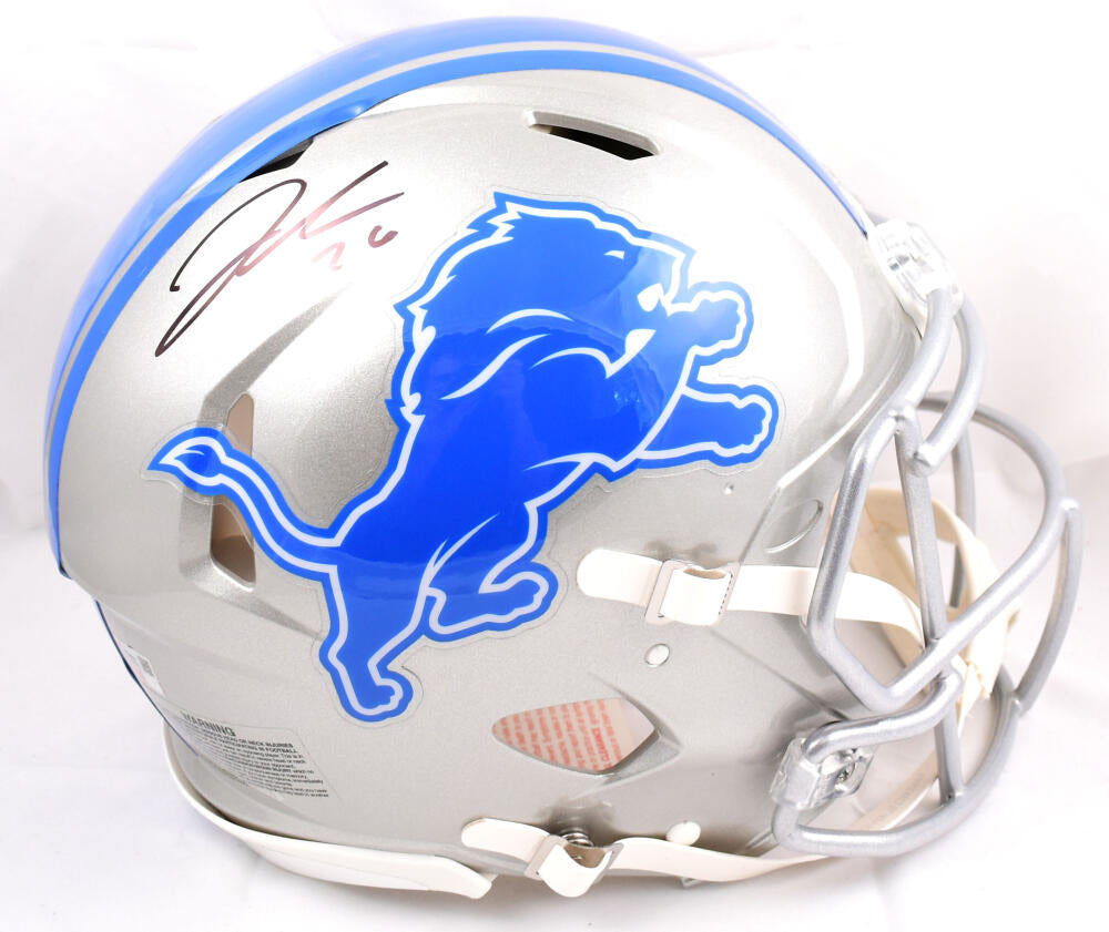 Lions Jahmyr Gibbs Signed Speed Mini Helmet Autographed Fanatics