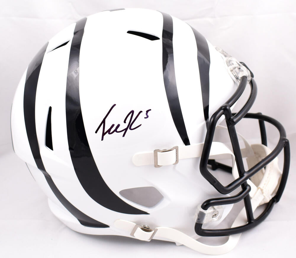 Tee Higgins Cincinnati Bengals Autographed White Alternate Speed Authentic  Helmet - Beckett Authentic