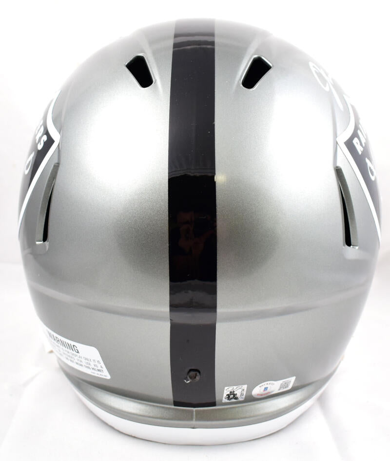 Josh Jacobs Autographed Las Vegas Raiders Mini Speed Helmet