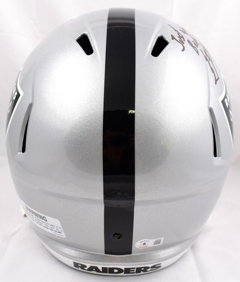 Hines Ward Autographed Steelers F/S Speed Authentic Helmet w/SB MVP-  Beckett W Hologram *Silver