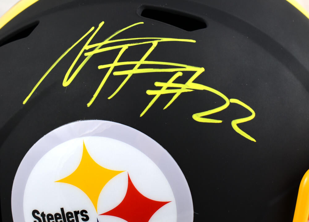 Najee Harris Autographed Pittsburgh Steelers F/S Flat Black Speed Helm –  The Jersey Source