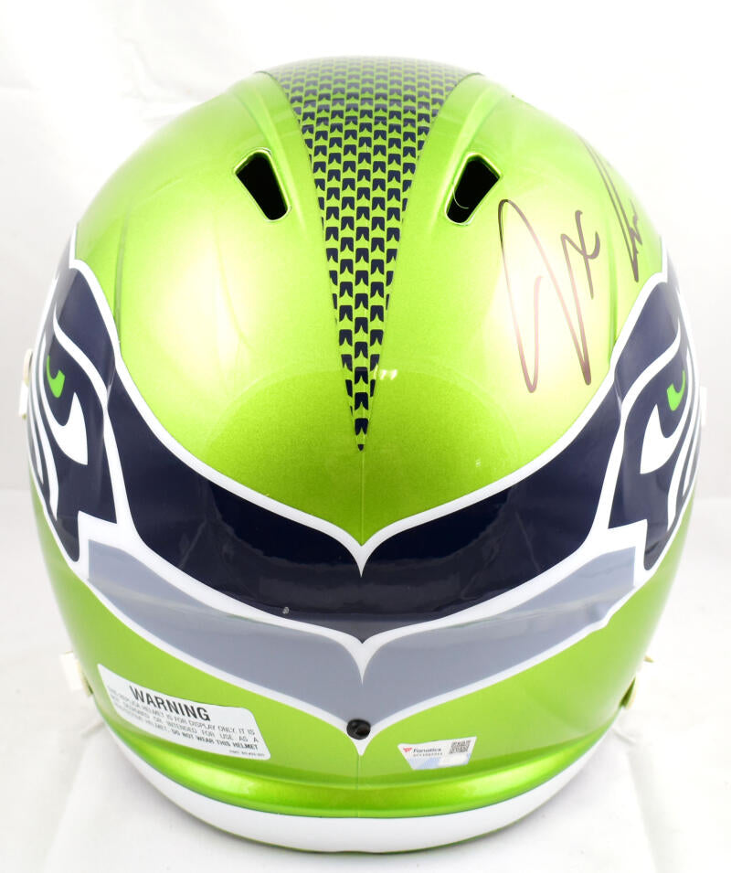 Jaxon Smith-Njigba Autographed Seattle Seahawks F/S Flash Speed Helmet-  Fanatics*Black