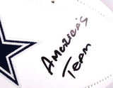 Roy Williams Autographed Dallas Cowboys Logo Football w/America's Team-Beckett W Hologram *Black Image 2