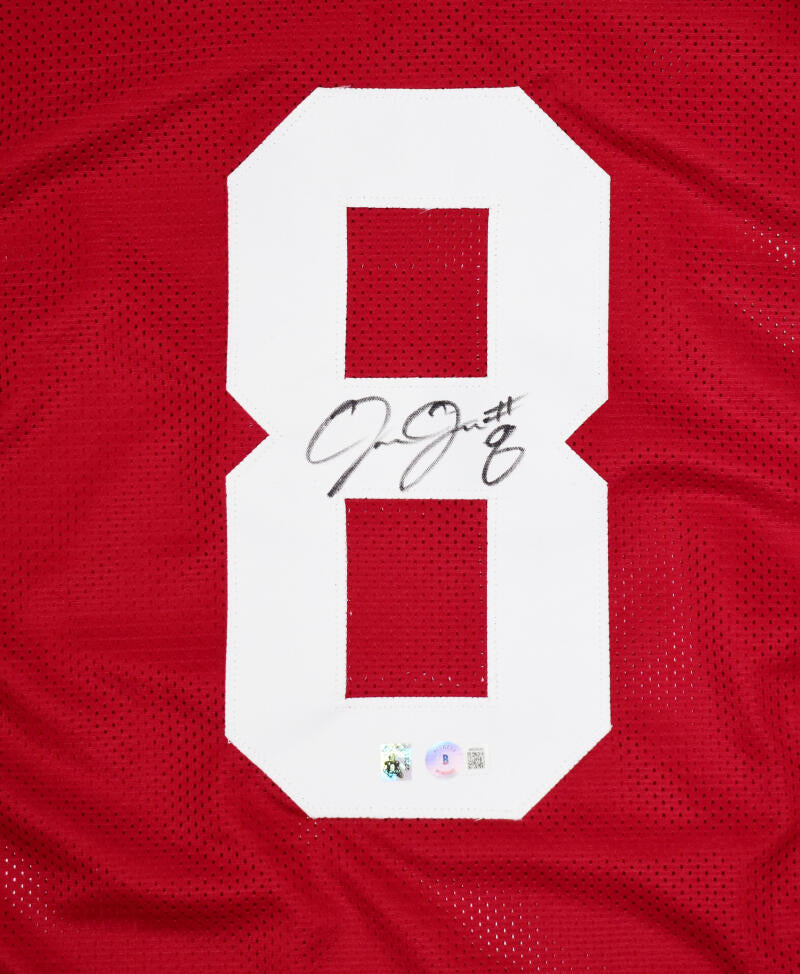 Josh Jacobs Autographed Crimson College Style Jersey- Beckett W Hologr –  The Jersey Source