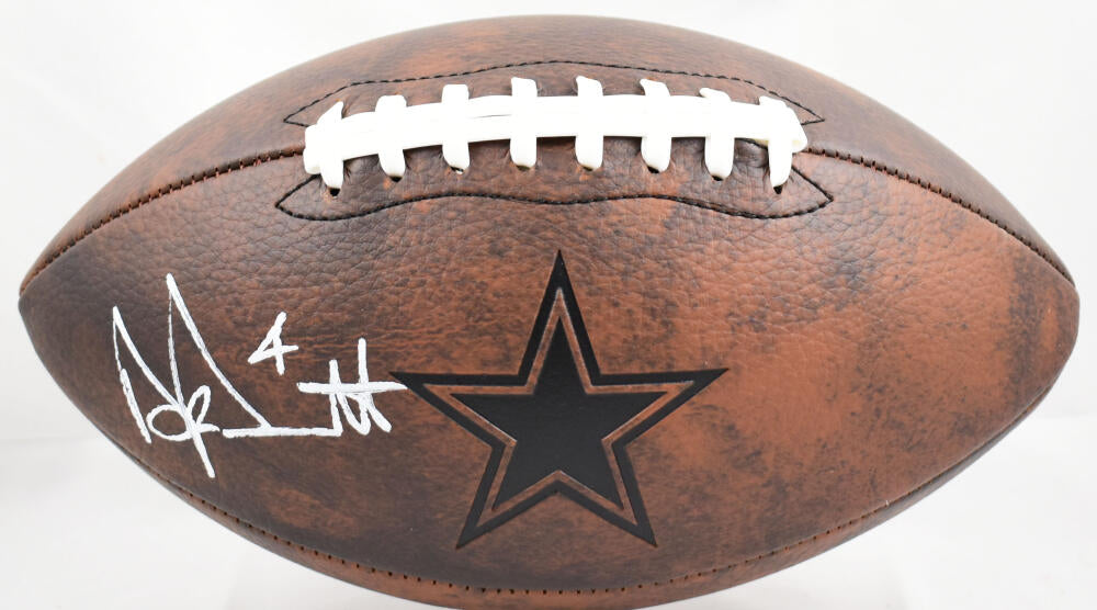 Dak Prescott Dallas Cowboys Autographed White Panel Football