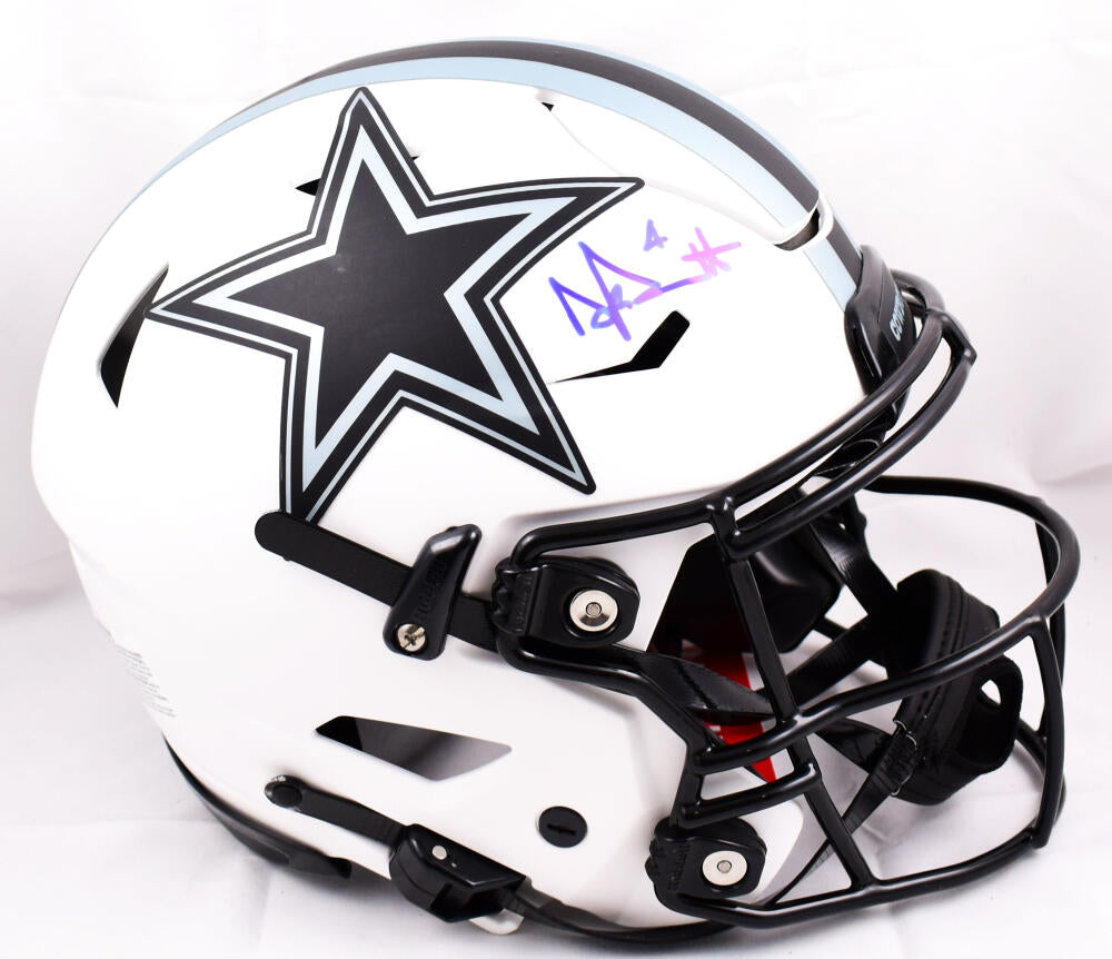 Dak Prescott Signed Autographed Cowboys Lunar Eclipse Mini Helmet