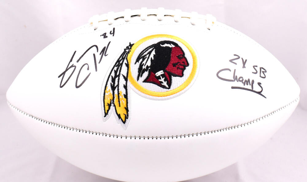 Gary Clark Autographed Washington Logo Football w/2X SB Champs- Becket –  The Jersey Source