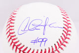 Charlie Sheen Corbin Bernsen Autographed Rawlings OML Baseball w/insc.- Beckett W Hologram *Blue Image 3