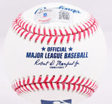 Charlie Sheen Corbin Bernsen Autographed Rawlings OML Baseball w/insc.- Beckett W Hologram *Blue Image 4