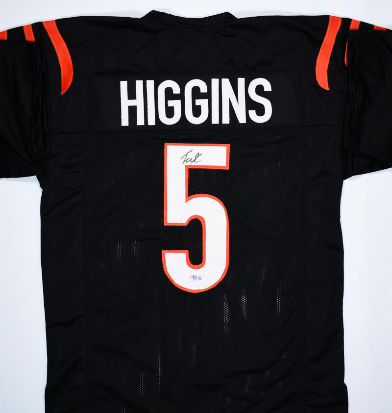 Tee Higgins Autographed Black Pro Style Jersey - Beckett W Hologram *B –  The Jersey Source