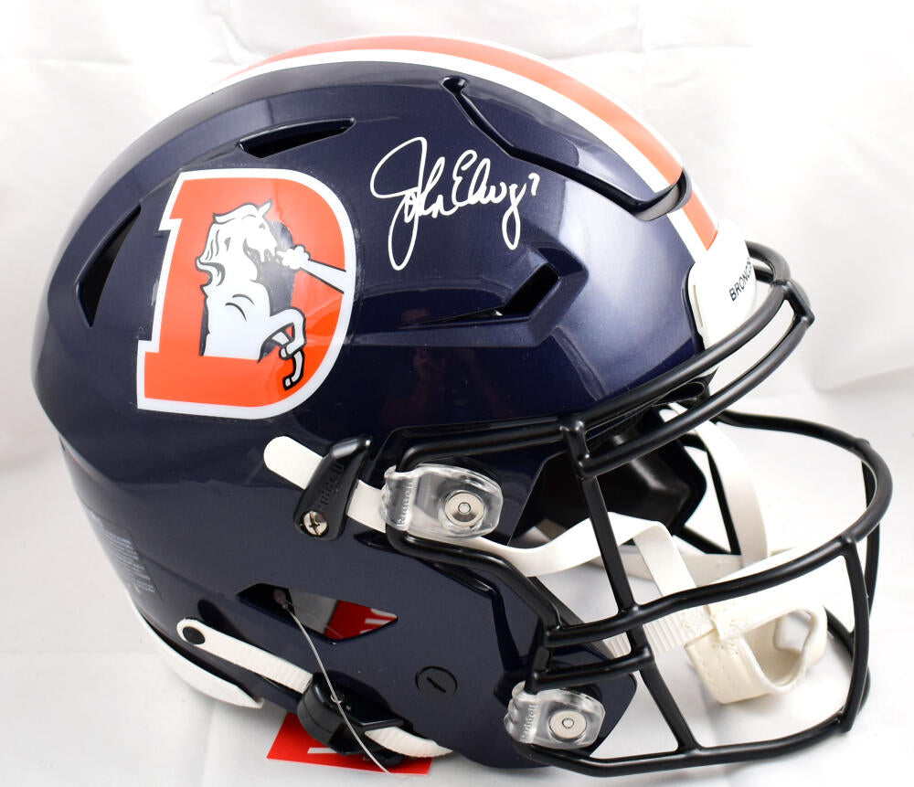 John Elway Autographed Denver Broncos F/S Color Rush Speed Flex Helmet –  The Jersey Source