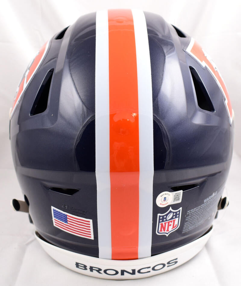 John Elway Autographed Denver Broncos F/S Color Rush Speed Flex Helmet –  The Jersey Source