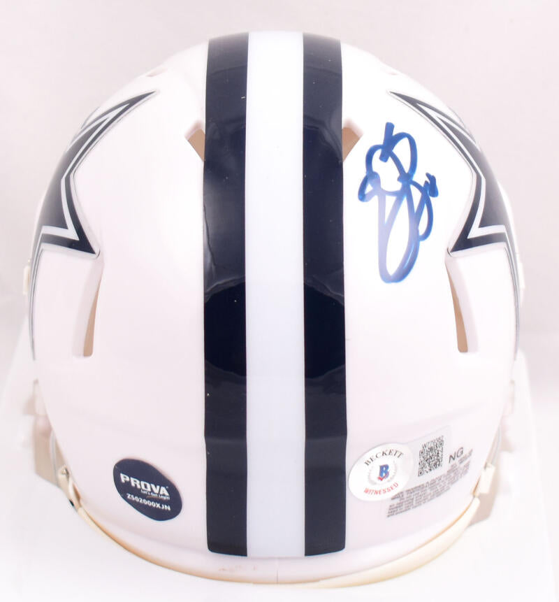 Emmitt Smith Dallas Cowboys Autographed Riddell Speed Mini Helmet