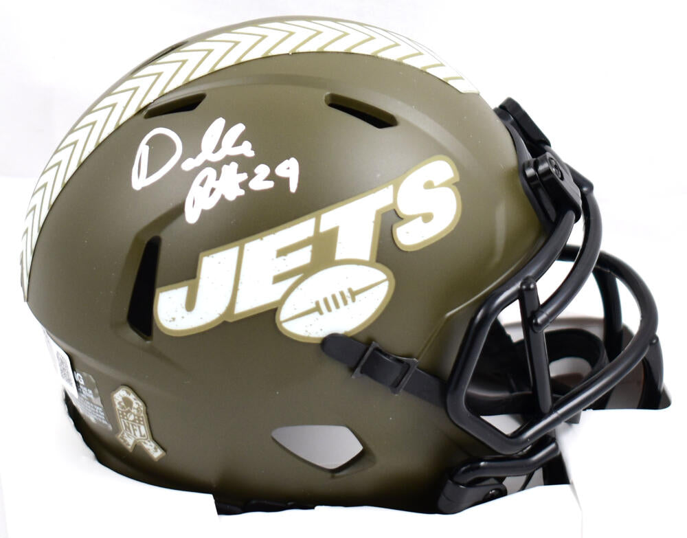 Darrelle Revis Autographed Signed Ny Jets Salute To Service Mini