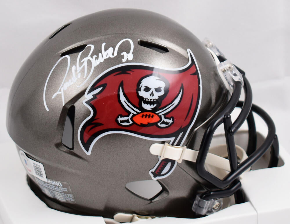 Ronde Barber Autographed Buccaneers 97-13 Speed Mini Helmet- Beckett W –  The Jersey Source