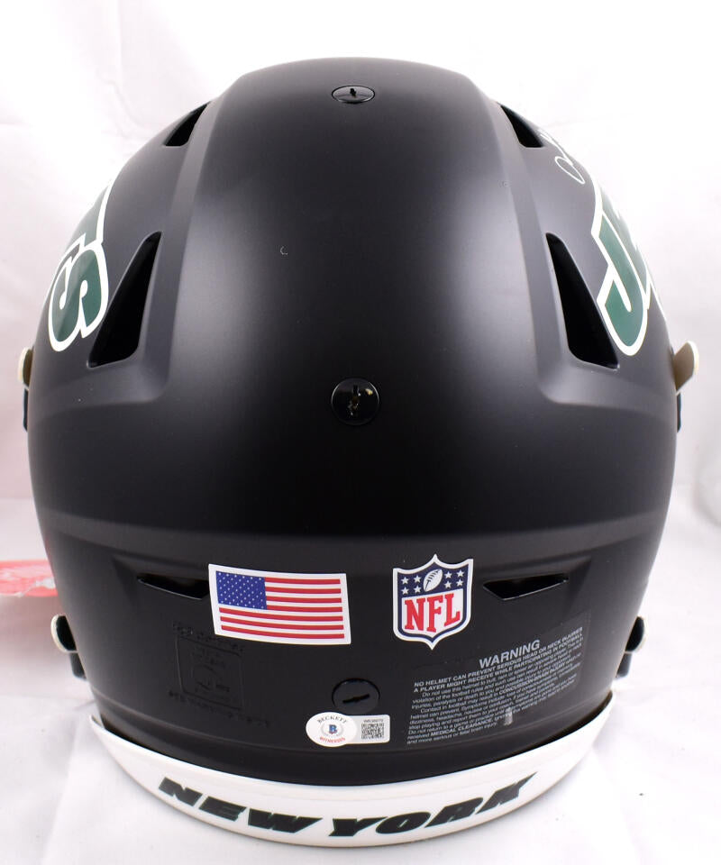 Darrelle Revis Signed Green Jets Full Size Authentic “Speed Flex” Helmet