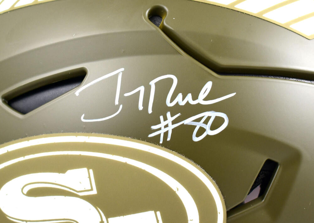 Jerry Rice Autographed San Francisco 49ers F/S Salute to Service Speed –  The Jersey Source