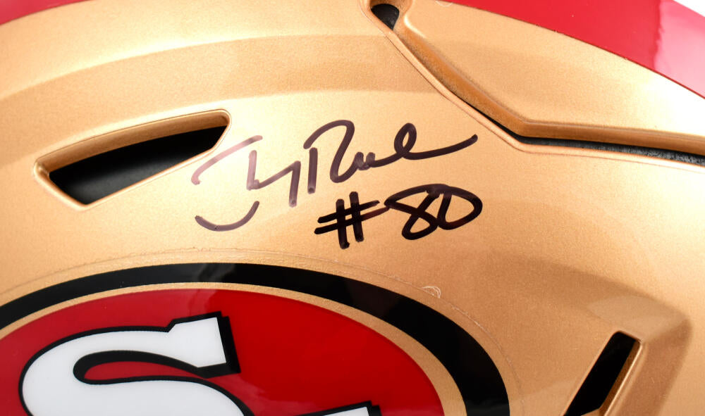 Jerry Rice Autographed San Francisco 49ers F/S Speed Flex Helmet- Fanatics