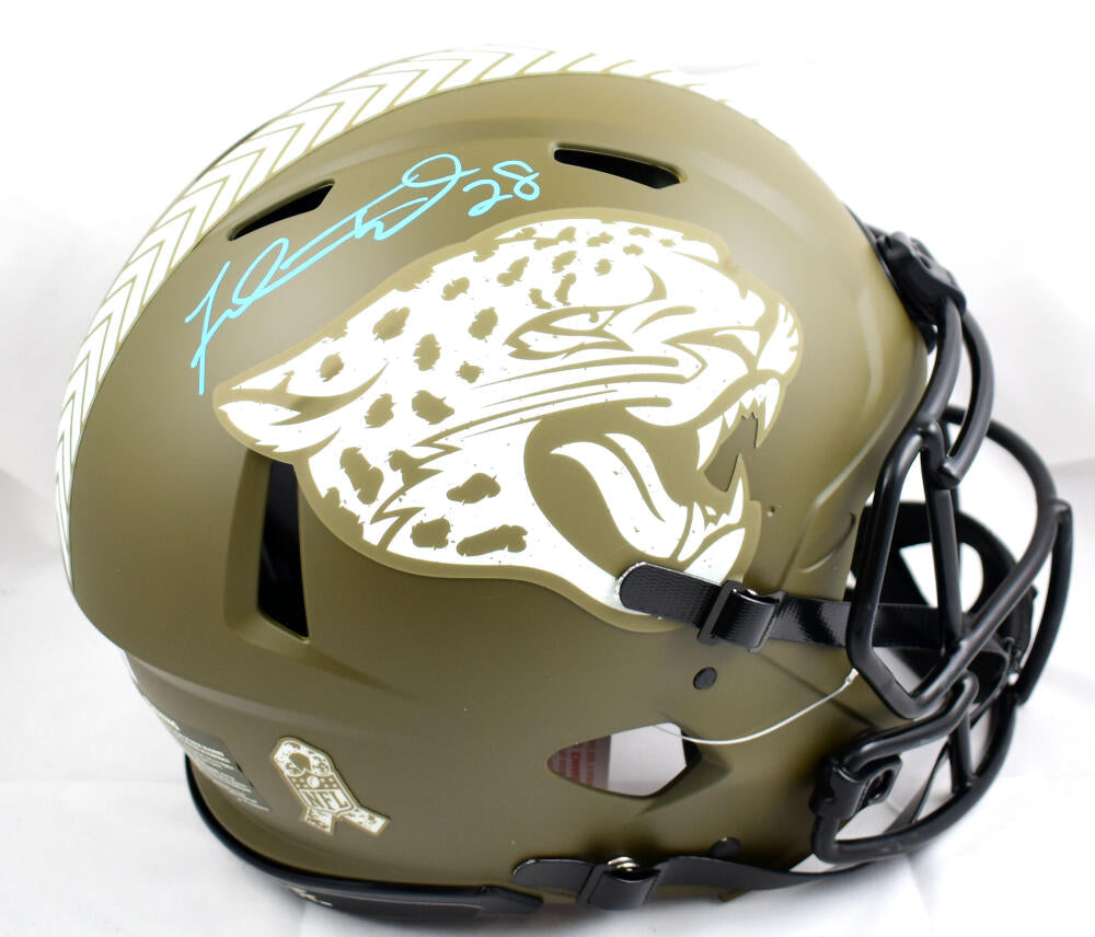 Fred Taylor Autographed Signed Jacksonville Jaguars Riddell Salute