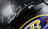 Ray Lewis Autographed Baltimore Ravens F/S Speed Flex Helmet- Beckett W Hologram *White Image 2