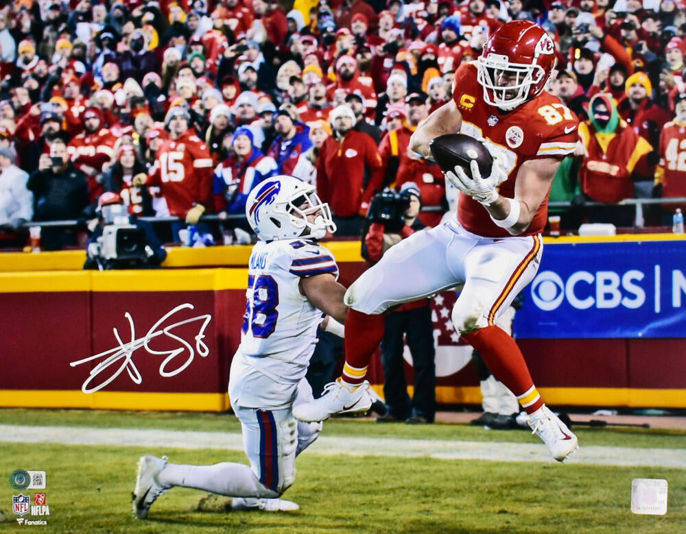 Travis Kelce Signed Kansas City Chiefs NFL Pro Style Football