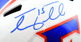 Tim Tebow Autographed Florida Gators F/S White Alt Speed Helmet - Beckett W Hologram *Blue *DAMAGED Image 2