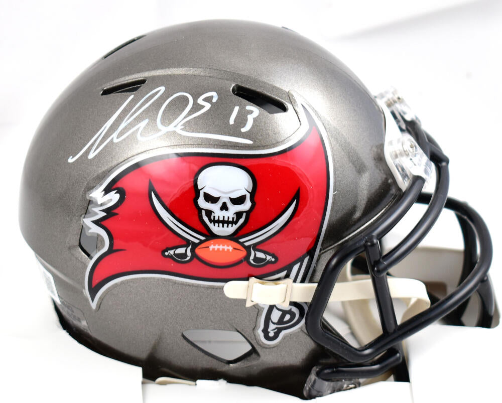 MIKE EVANS SIGNED BUCCANEERS MINI HELMET - JSA