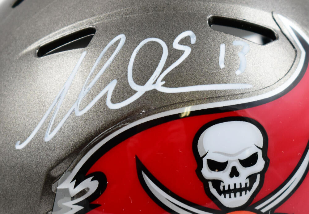 MIKE EVANS SIGNED BUCCANEERS MINI HELMET - JSA