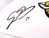 Evan Engram Autographed Jacksonville Jaguars Logo Football - Beckett W Hologram *Black Image 2