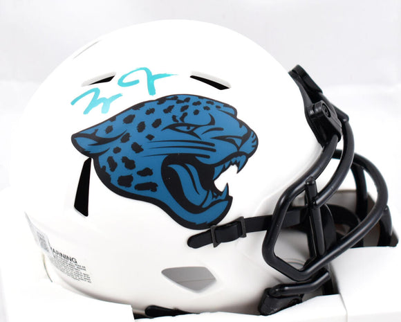 Zay Jones Autographed Jacksonville Jaguars Lunar Speed Mini Helmet -Beckett W Hologram *Teal Image 1