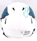 Calvin Ridley Autographed Jacksonville Jaguars Lunar Speed Mini Helmet -Beckett W Hologram *Teal Image 3