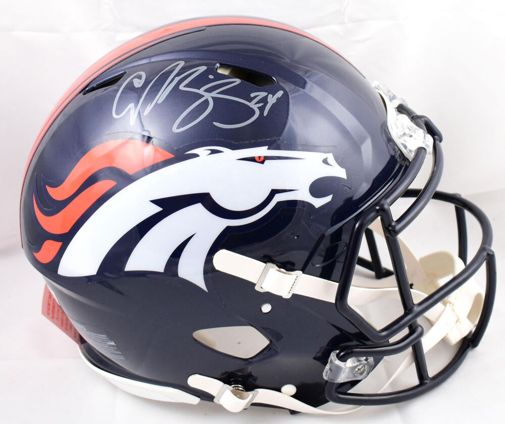 Champ Bailey Autographed Denver Broncos F/S Speed Authentic Helmet