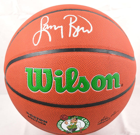 Larry Bird Autographed Official NBA Logo Wilson Basketball - Beckett W Hologram *Silver Image 1