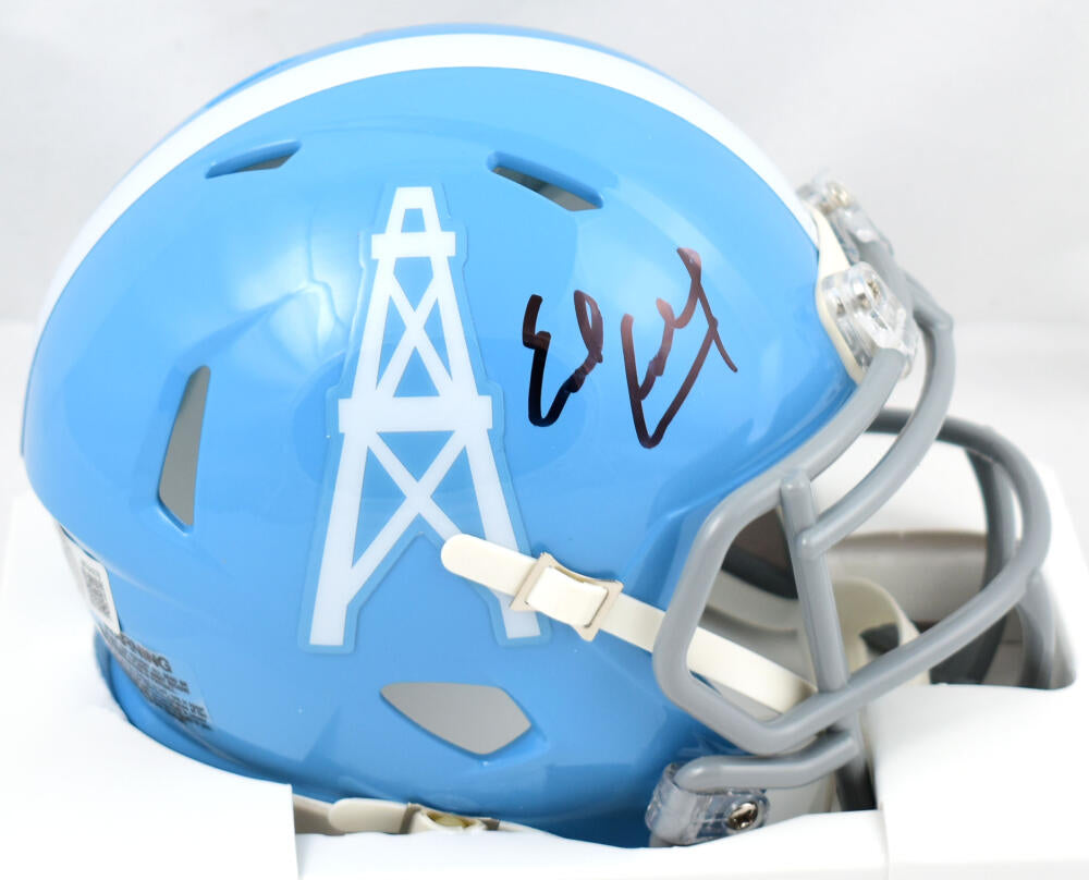 Earl Campbell Autographed Signed Houston Oilers 8X10 Photo (blue