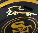George Kittle Autographed San Francisco 49ers Eclipse Speed Mini Helmet- Beckett W Hologram *Gold Image 2