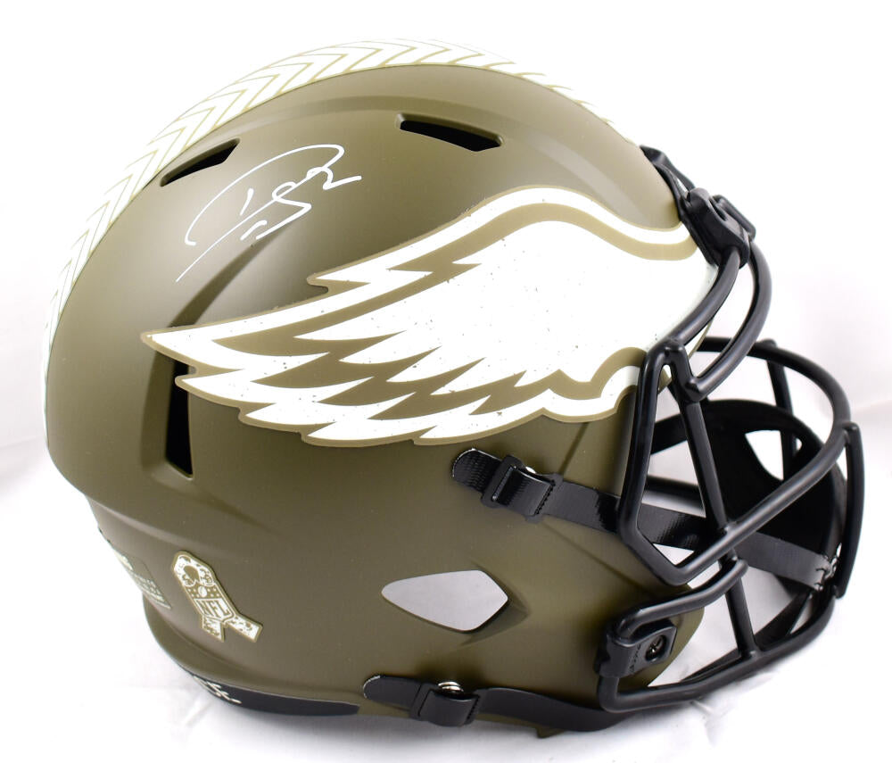 Philadelphia Eagles 2023 NFL Salute to Service Riddell Speed Mini Helmet