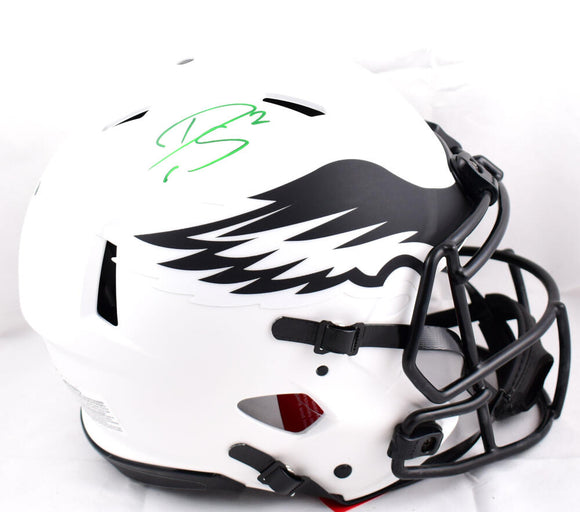 Darius Slay Autographed Philadelphia Eagles F/S Lunar Speed Authentic Helmet- Beckett W Hologram *Green Image 1
