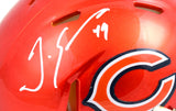 Tremaine Edmunds Autographed Chicago Bears Flash Speed Mini Helmet-Beckett W Hologram *White Image 2