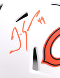 Tremaine Edmunds Autographed Chicago Bears Lunar Speed Mini Helmet-Beckett W Hologram *Orange Image 2