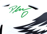 D'Andre Swift Autographed Philadelphia Eagles Lunar Speed Mini Helmet-Beckett W Hologram *Green Image 2
