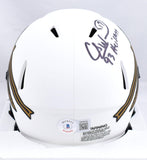 Charlie Ward Autographed Florida State Lunar Speed Mini Helmet w/93 Heisman-Beckett W Hologram *Black Image 3
