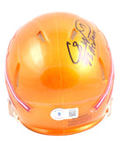Charlie Ward Autographed Florida State Seminoles Flash Speed Mini Helmet w/93 Heisman-Beckett W Hologram *Black Image 3