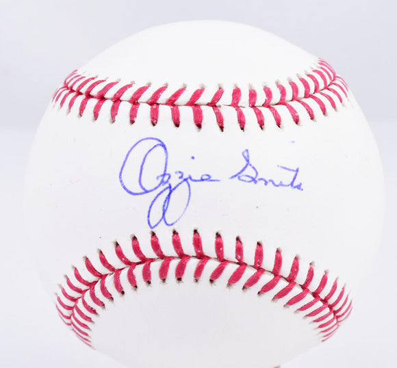 Ozzie Smith Autographed Rawlings OML Baseball - Fanatics *Blue Image 1