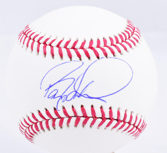 Barry Larkin Autographed Rawlings OML Baseball  - Beckett W Hologram *Blue Image 1